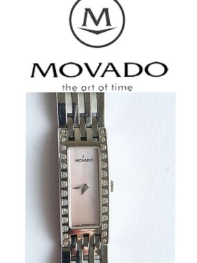 MOVADO ESPERANZA MOTHER OF PEARL PINK DIAL DIAMOND ACCENT WOMEN'S WATCH